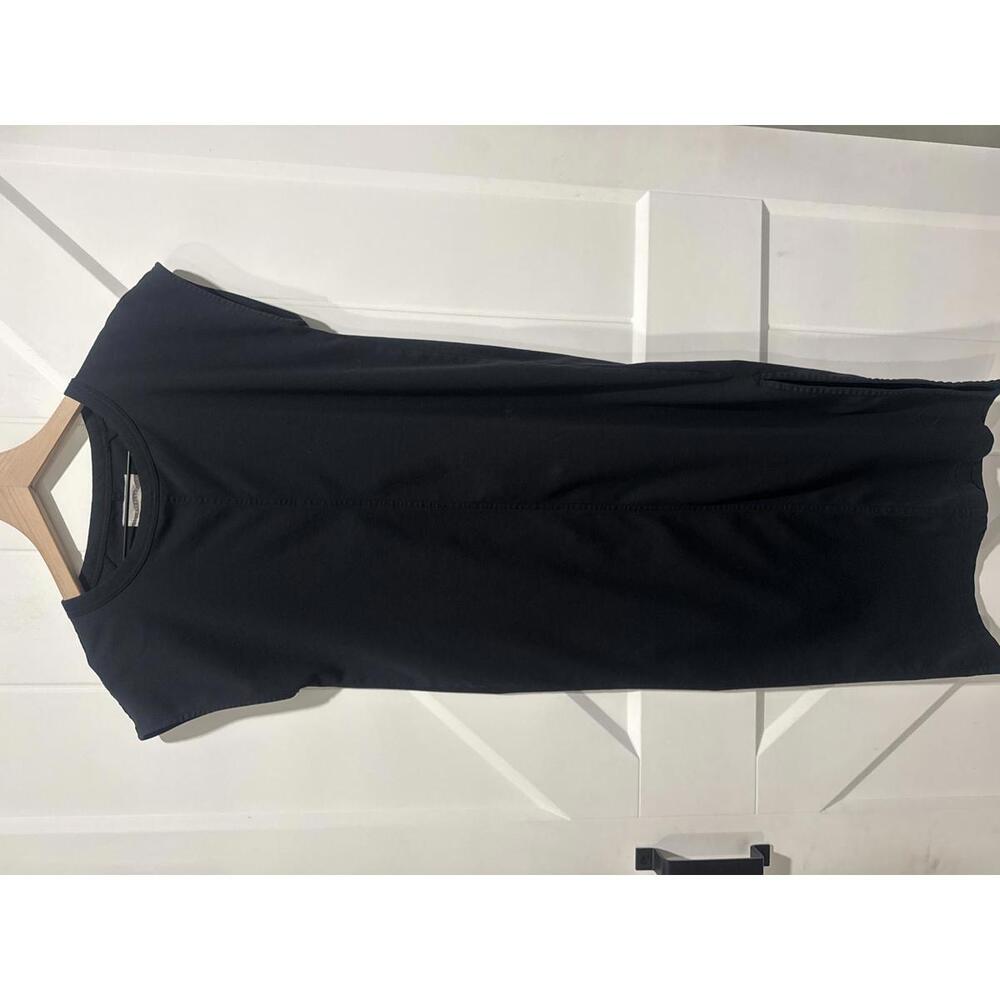 Everlane Black Cotton Midi Dress, Size Small
